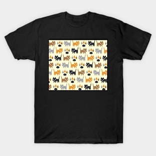 Cat Pattern T-Shirt